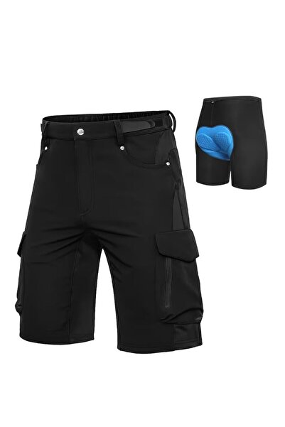 Cyco Men's MTB Cycling Shorts, Padded, Quick-Drying and Breathable – Black, L