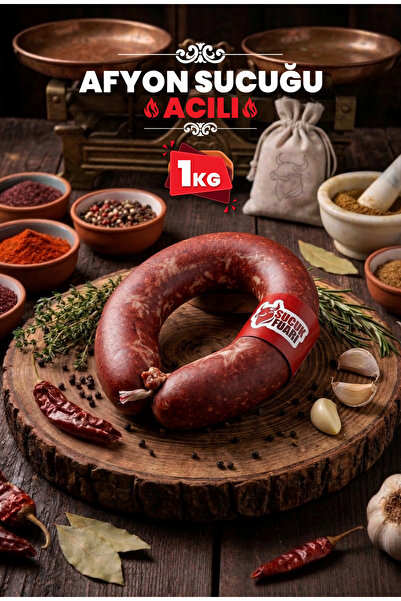 Sucuk Fuarı 1 KG %100 Doğal Acılı Afyon Sucuğu