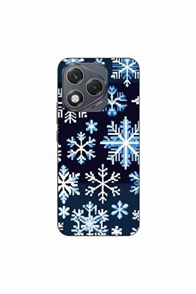 OEM Husa compatibila cu Honor 400 Lite Silicon Gel Tpu Model Pixel Art Snowfl...