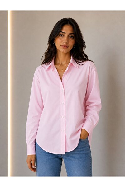 naitre Kadın Oversize Poplin Basic Gömlek
