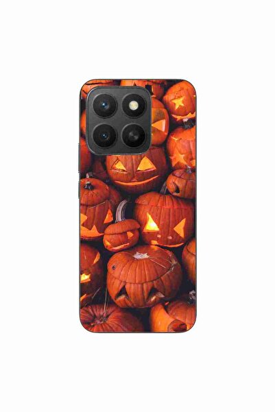 OEM Husa compatibila cu Honor X8c Silicon Gel Tpu Model Halloween Dovleci Lum...