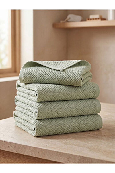 LC Waikiki Rmz Gi̇yi̇m Farkiyla Cotton Face Towel Set of 4 30X30 cm