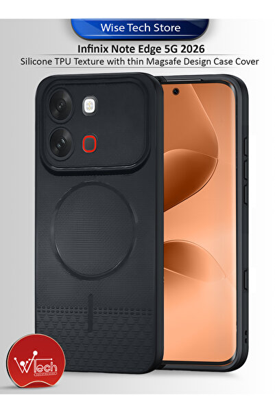 Wtech Infinix Note Edge 5G 2026 Silicone TPU Texture with thin Magsafe Design...