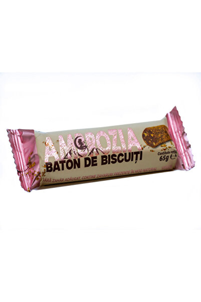 Ambrozia Baton de Biscuiti -65G - Vegan - Fara Zahar Adaugat