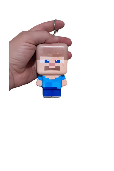 Generic Steve Anti-Stres Squishy Oyuncak - Yumuşak Dokulu Anahtarlıklı Figür