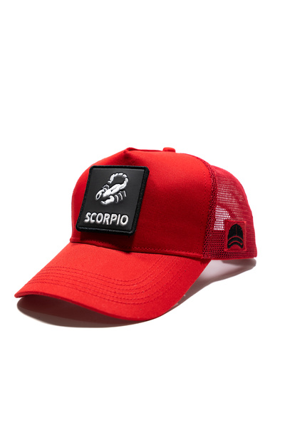 all hats Scorpio Sign Patch Detailed Mesh Cap |   Sports Hat Suitable for Dai...