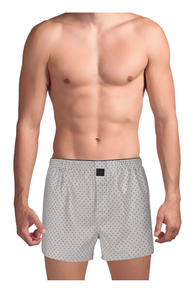 TheDon The Don Açık Gri Erkek Desenli Boxer TDNPOP127