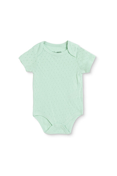 ebebek Hello Baby HelloBaby Erkek Bebek Jakarlı Body Çıtçıtlı Zarf Yaka Short...