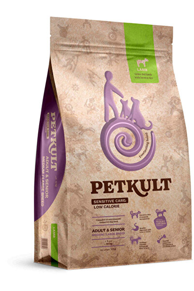 PetKult Sensibil, cu conținut scăzut de calorii, pentru Adulți și SENIORI, mă...