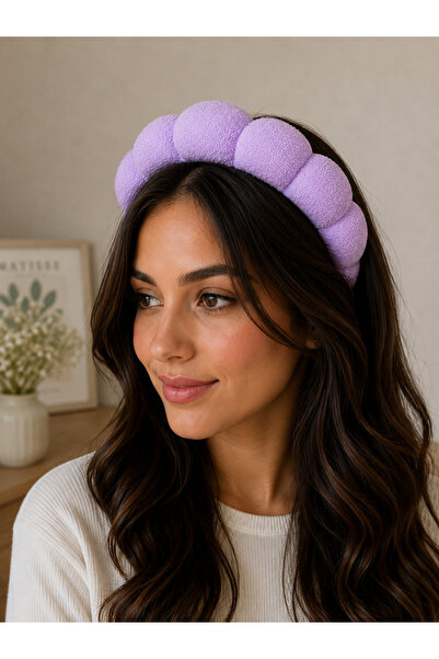 By Selen Suyolcu Towel Fabric Twisted Curved Spa and Makeup Crown