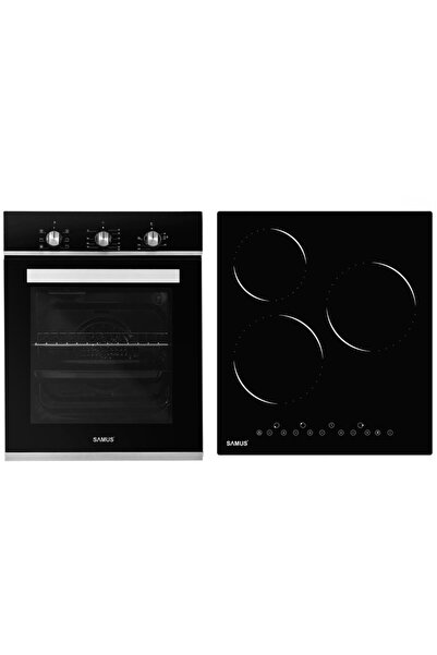 Samus Cuptor electric încorporabil -45-B18 SC457GTBV + Plită ceramică PSVE-43...