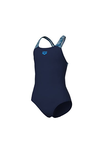 ARENA Girl's Pacific Swimsuit Pro Back Navy Blue Multi