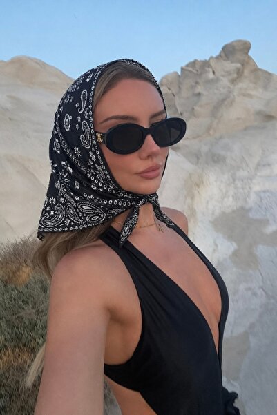 keisy Bandană eșarfă de damă cu model 70x70