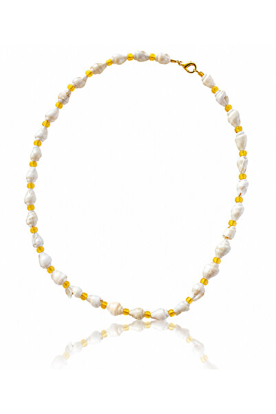 Goche Natural White Seashell Summer Necklace - Women's Bohemian Beach Accessory