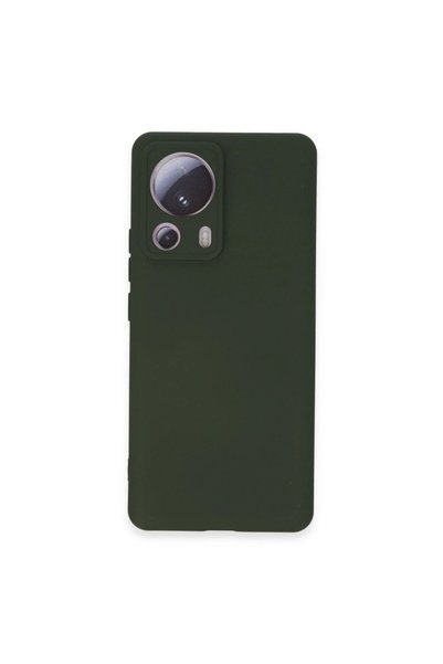 OEM Xiaomi Mi 13 Lite Case Nano Velvet Silicone Inside - Dark Green