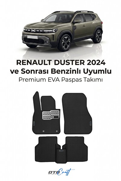 OTOCRAFT Renault Duster Benzinli (2024 ve Sonrası) Araca Özel 3D Havuzlu Eva ...