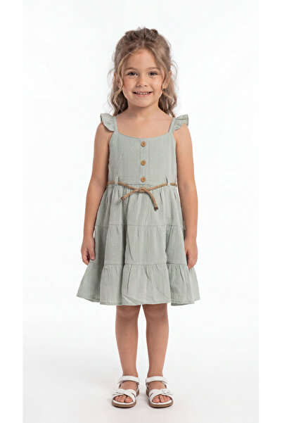 Mışıl Kids Girls' Dress with Buttons