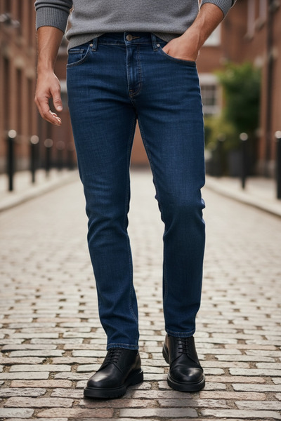 oraystore Premium Flexible Fabric Regular Fit Men's Jeans Comfortable Elegance