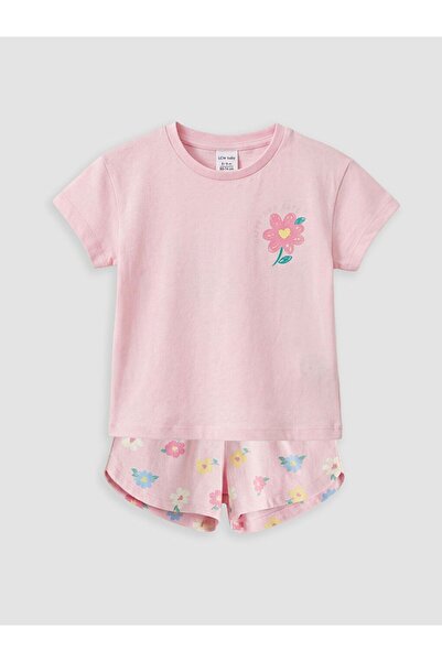 LC Waikiki Lcw Baby Floral Baby Girl Shorts Set