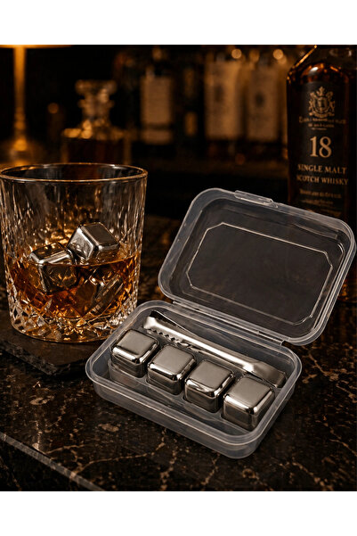 İsmiyle Al Znv Mey Import ®   Metal Ice Cubes Set Non-Diluting Beverage Steel...
