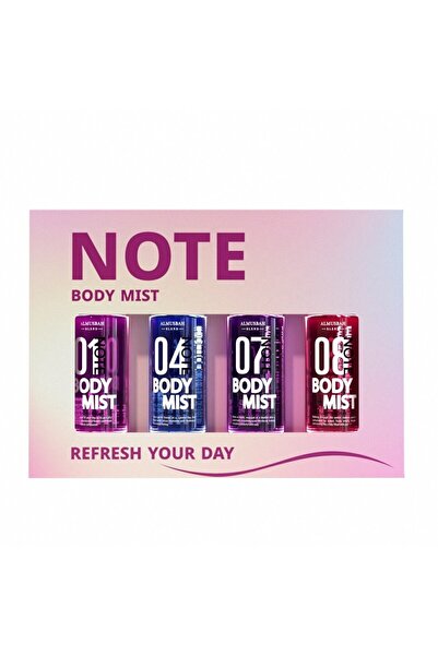 NOTE Set of Perfumed Body Sprays (Floral) 4X50Ml the Lamp