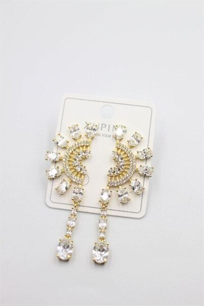 atastore2017 Jewelled Earrings - Gold