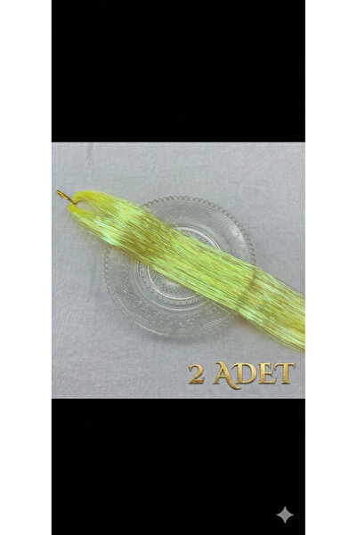 Tonexem NEON SARI RENK SAÇ SİMLİ TİNSEL