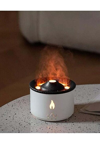 Gennext مرطب هواء مع إضاءة ليلية وناشر عطر من أروما فليم باللون الأبيض