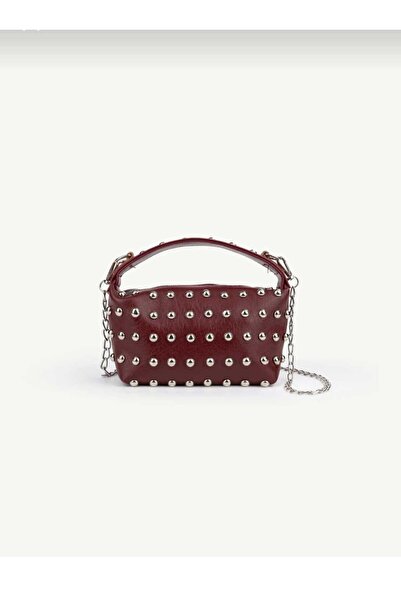 ÖZÜM ÇANTA Women's Mini Size Staple Detailed Chain Strap Hand and Shoulder Ba...