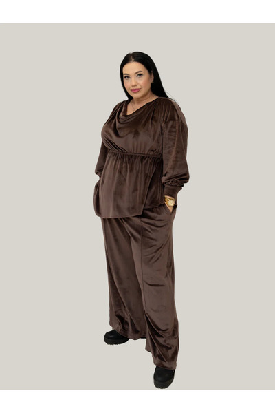 elesi Set Eleganță Drapată – Chocolate