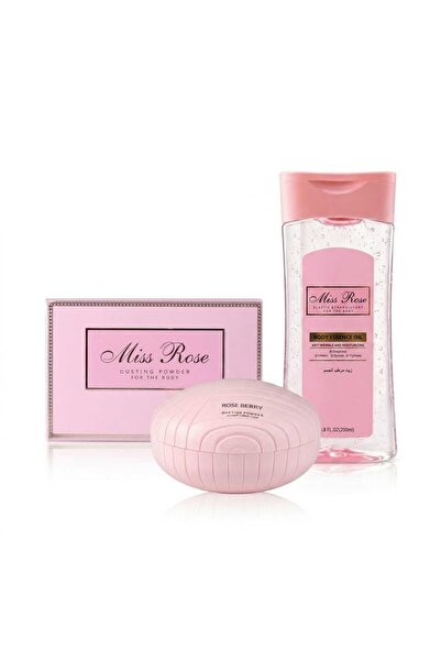 ROSE BERRYY زيت وبودرة مس روز مرطب للجسم 200 مل من روز بيريبودرة معطرة للجسم ...