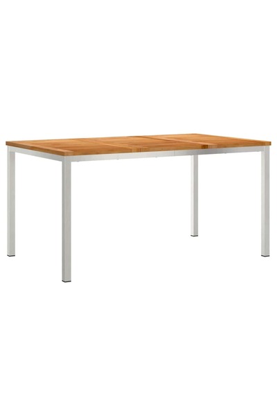vidaxl Brown Dining Table 150 x 90 x 75 cm Solid teak wood