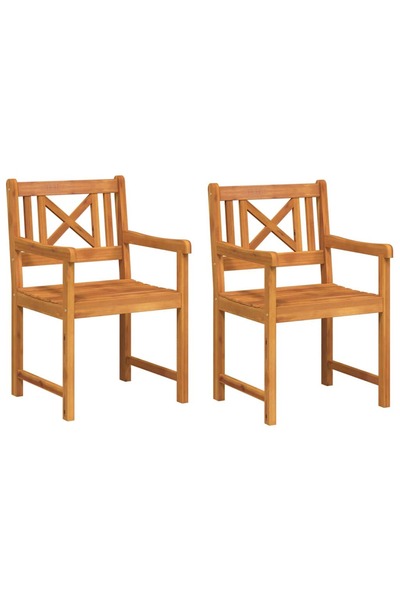 vidaxl Bancă de exterior 2 pcs 56 x 55,5 x 90 cm