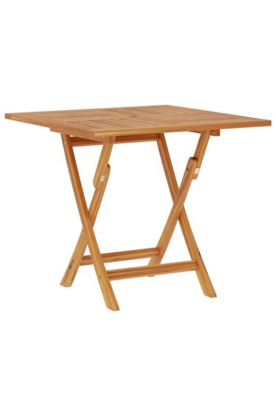 vidaxl Folding garden table, 85x85x76 cm, solid teak wood