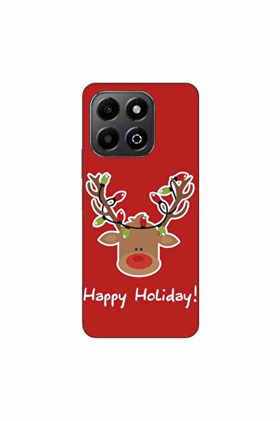 OEM Husa compatibila cu Honor X6b Silicon Gel Tpu Model Craciun Ren Happy Hol...