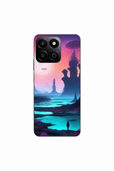 OEM Husa compatibila cu Honor 200 Smart Silicon Gel Tpu Model Mystic Planet