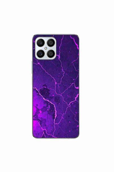 OEM Husa compatibila cu Honor X8 4G Silicon Gel Tpu Model Ultraviolet Marble ...