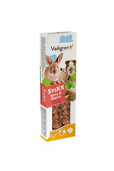 VADIGRAN Stixx Rodents Nuts & Fruit Στικς για Τρωκτικά με Ξηρούς Καρπούς & Φρ...