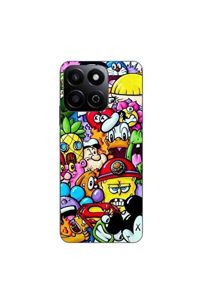 OEM Husa compatibila cu Honor 200 Smart Silicon Gel Tpu Model Pop Art Cartoons
