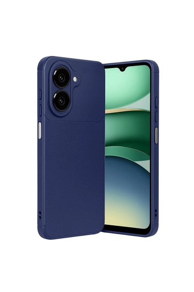 OEM Samsung Galaxy A07 4g Auto Focus Carbon Cover - Navy Blue
