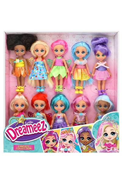 Dreameez Set of 10 Dreameez mini dolls, Fantasy Collection, 12 cm