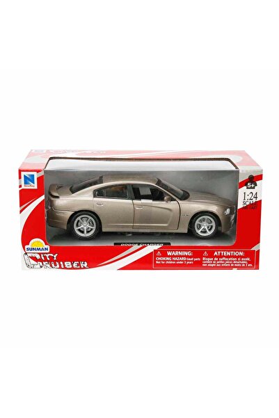 New Ray Masina metalica, New Ray, Dodge Charger, 1:24, Gri