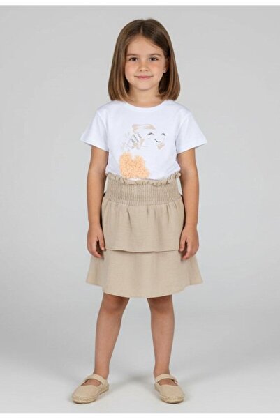 ALG Girls' Skirt Suit - Embroidered Cotton Fabric