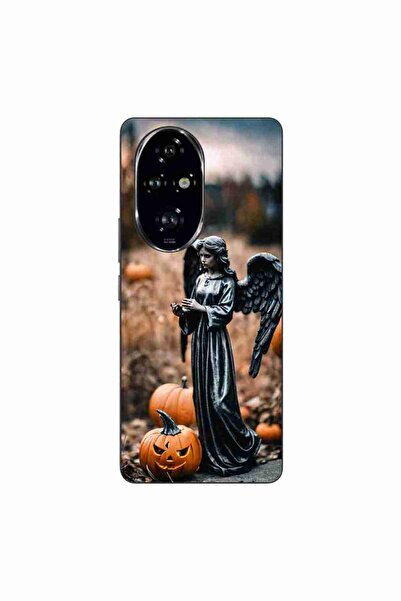 OEM Husa compatibila cu Honor 200 Pro Silicon Gel Tpu Model Halloween Dovleac...
