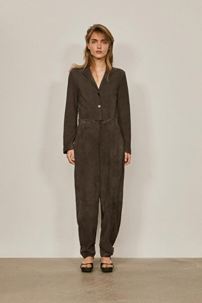 Massimo Dutti Süet deri pantolon - LIMITED EDITION
