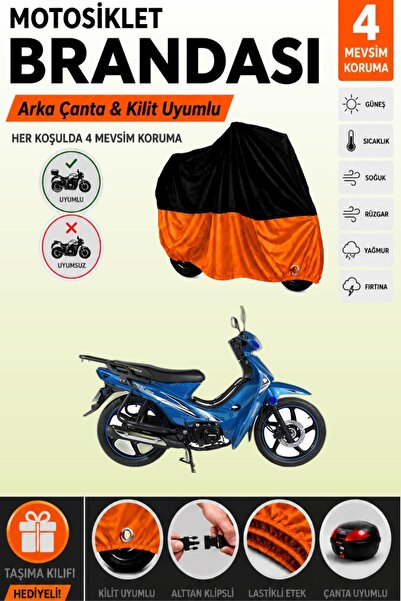 Cemku Double Black Top - Orange Bottom, Rear Bag Compatible Arora Ar 50-50 Hu...