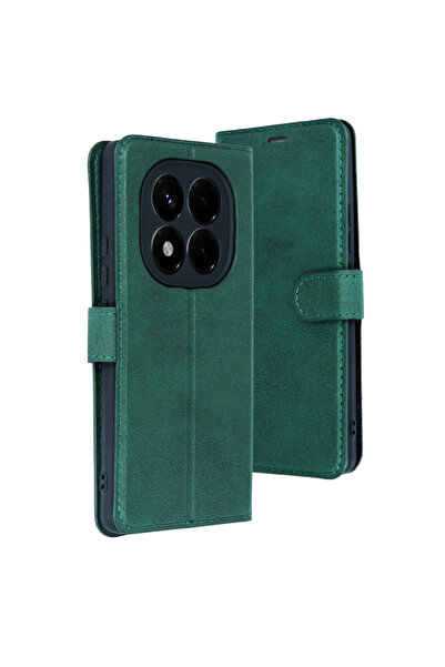 UnDePlus Xiaomi Redmi Note 15 Pro 4G Kılıf Deri Deluxe Cüzdanlı Kapaklı Case