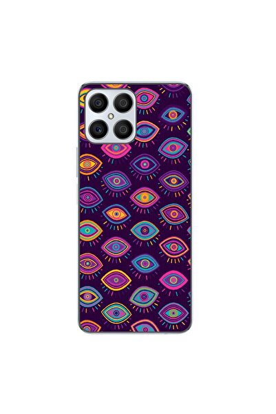 OEM Husa compatibila cu Honor X8 4G Silicon Gel Tpu Model Tribal Eyes