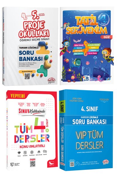 Editör Yayınevi 4. Sınıftan 5. Sınıfa Proje Okulları Öğrenci Seçme Sınavı Sor...