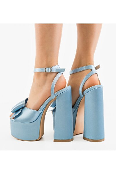 BENOTTİ Gallen Blue Heeled Sandals